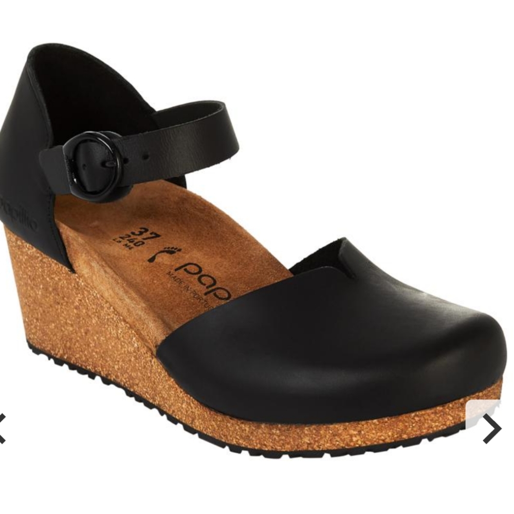 Nwt Birkenstock Mary Jane Black wedge heel shoes